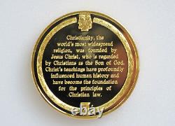 1975 Franklin Mint History of Mankind Ministry of Jesus Silver Art Medal P0106