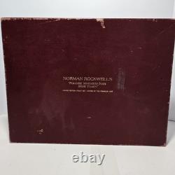 1975 Franklin Mint Norman Rockwell Mark Twain Sterling Silver Ingot Set Framed
