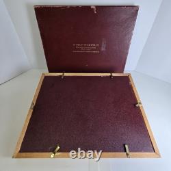 1975 Franklin Mint Norman Rockwell Mark Twain Sterling Silver Ingot Set Framed