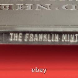 1975 Franklin Mint Norman Rockwell Mark Twain Sterling Silver Ingot Set Framed