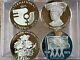 1975 Franklin Mint United Nations Silver Commemorative Medals Lot Of 4 B0727