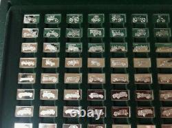 1975 John Pinches 100 Greatest Cars 160g. 925 Silver Miniature Collection