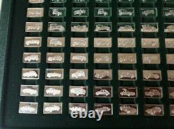 1975 John Pinches 100 Greatest Cars 160g. 925 Silver Miniature Collection