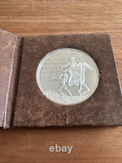 1975 Paul Revere Call to Battle Sterling Silver Proof Medal in Case (3.125 Oz)
