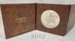 1975 Proof Paiul Revere's Ride Sterling Proof Round 3.5oz Franklin Mint 240323