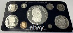 1975 Republic of Panama Coinage Proof Set Franklin Mint 5.8 Troy Oz (ASW)