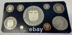 1975 Republic of Panama Coinage Proof Set Franklin Mint 5.8 Troy Oz (ASW)