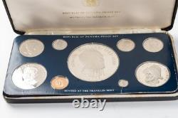 1975 Republic of Panama Sterling Silver Proof Set Franklin Mint