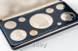 1975 Republic of Panama Sterling Silver Proof Set Franklin Mint