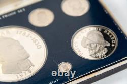 1975 Republic of Panama Sterling Silver Proof Set Franklin Mint