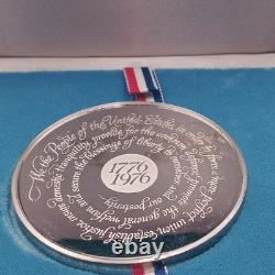 1975 Silver Proof Medal America's Bicentennial from the Franklin Mint With Case