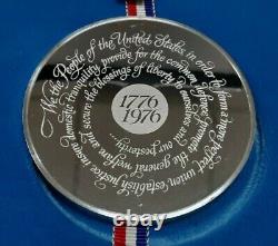 1975 Silver Proof Medal America's Bicentennial from the Franklin Mint in Case