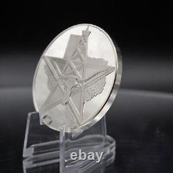 1975 TEXAS The Alamo Lone Star Cattle Oil Franklin Mint 925 Silver round C4830