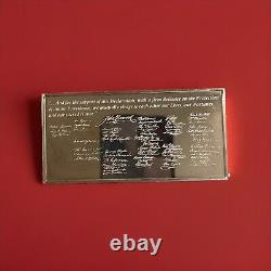 1975 The Official Independence Hall Bicentennial Commemorative. 999 Silver Ingot