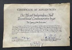 1975 The Official Independence Hall Bicentennial Commemorative. 999 Silver Ingot