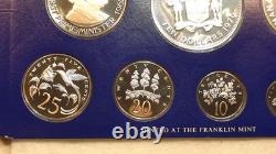 1975 jamaica 8 COIN PROOF SET OF COINS WITH ALL PAPERWORK & DISPLAY BOX