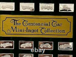 1975 silver mini ingot CENTENNIAL CAR COLLECTION 100pc. Set