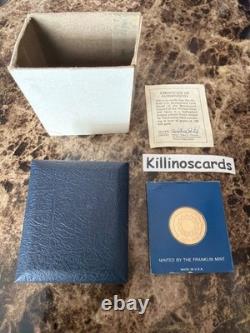 1976 Bicentennial Council of the 13 Original States GOLD Medal Franklin Mint