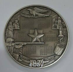 1976 Calendar 9.375 Oz. 925 Silver Medal /Franklin Mint in Original Box WithCOA