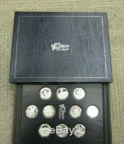 1976 Franklin Mint 10 Official. 999 Silver Coin-Medals of Indian Tribal Nations