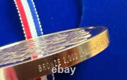 1976 Franklin Mint Bicentennial Medal Matched Proof Set Sterling & Bronze with COA