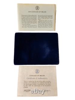 1976 Franklin Mint Coinage of Belize All Sterling Silver Proof Set, Box, COA 1976 Franklin Mint Coinage of Belize All Sterling Silver Proof Set, Box, COA