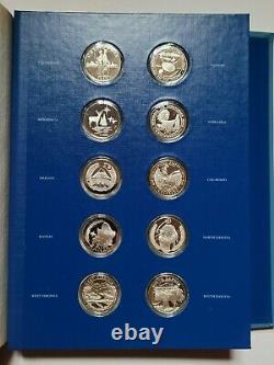 1976 Franklin Mint Fifty State Bicentennial Silver Medals Collection 52 Oz