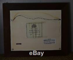 1976 Franklin Mint Frigate La Belle Poule Sterling Silver Silhouette Ship Framed