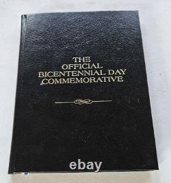 1976 Franklin Mint Official Bicentennial Day Commemorative Silver Medal Book COA
