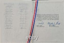 1976 Franklin Mint Official Bicentennial Day Commemorative Silver Medal Book COA