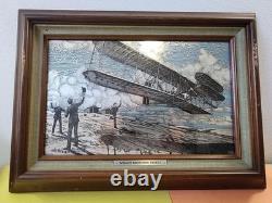 1976 Franklin Mint Silver Scenes in Frames. 925 Sterling Silver Set of Four Pics