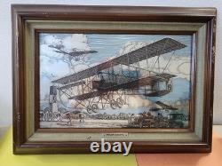 1976 Franklin Mint Silver Scenes in Frames. 925 Sterling Silver Set of Four Pics