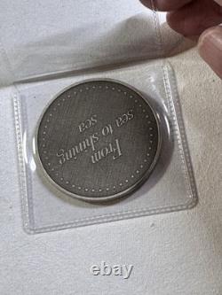 1976 Franklin Mint Sterling Silver From Sea to Shining Sea Medal