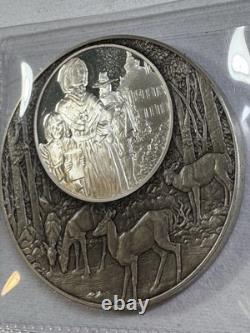 1976 Franklin Mint Sterling Silver God Shed his Grace on Thee Medal