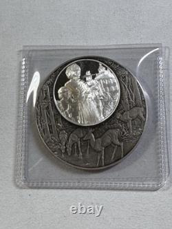 1976 Franklin Mint Sterling Silver God Shed his Grace on Thee Medal