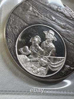 1976 Franklin Mint Sterling Silver O Beautiful for Spacious Skies Medal