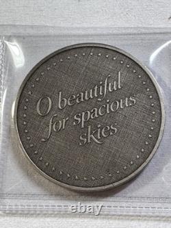 1976 Franklin Mint Sterling Silver O Beautiful for Spacious Skies Medal