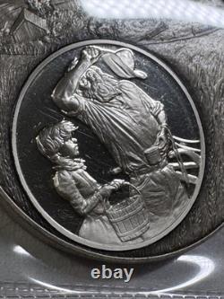 1976 Franklin Mint Sterling Silver for Amber Waves of Grain Medal