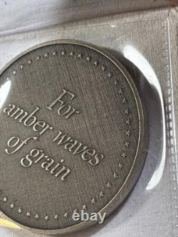 1976 Franklin Mint Sterling Silver for Amber Waves of Grain Medal