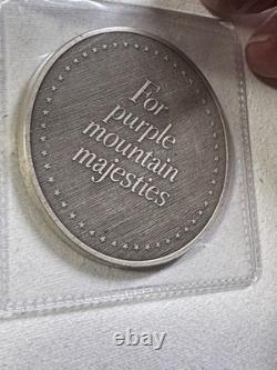 1976 Franklin Mint Sterling Silver for Purple Mountains Majesties Medal