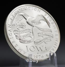 1976 IOWA Bicentennial Franklin Mint 1oz Des Moines Sterling Silver round C5914