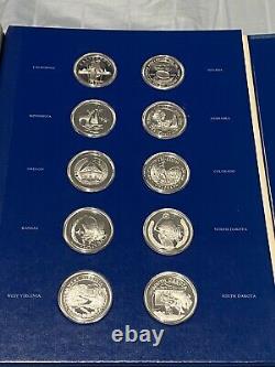 1976 The Fifty-State Bicentennial Medal Collection 50OZ Sterling Silver COA