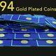 1977 Franklin Mint Medallic History Of American Presidency 94 Gold Plated Medals