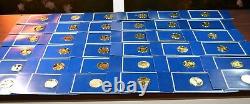 1977 FRANKLIN MINT Medallic History of American Presidency 94 Gold Plated Medals