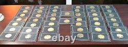 1977 FRANKLIN MINT Medallic History of American Presidency 94 Gold Plated Medals