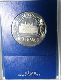 1977 Franklin Mint Casino de Monte Carlo 100 Francs 23 Gram Silver CHIP WithCert