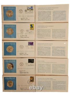 1977 Franklin Mint Official UN Silver Medallic FDC Rare