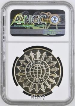 1977 Franklin Mint Silver United Nations Peace Medal NGC PF 70 ULTRA CAMEO