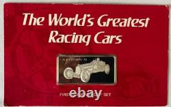 1977 Franklin Mint Sterling Silver Ingot 1932 Alfa Romeo OVER 1 OZ ORIGINAL PACK