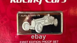 1977 Franklin Mint Sterling Silver Ingot 1932 Alfa Romeo OVER 1 OZ ORIGINAL PACK